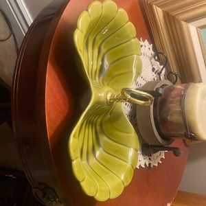 Vintage Pottery with Gold-tone Handle